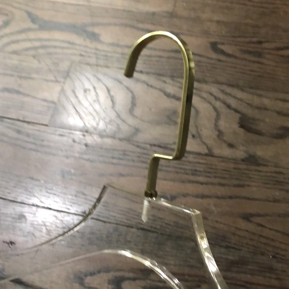Acyrlic coat hangers set of 4